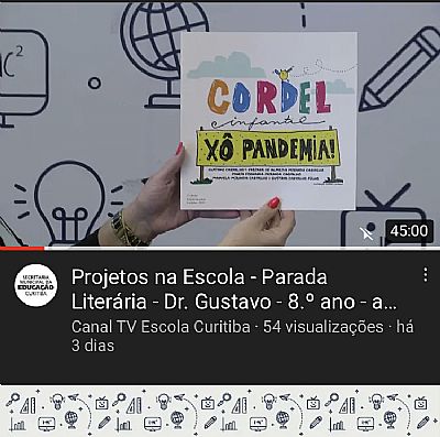 XÔ PANDEMIA NA TV ESCOLA